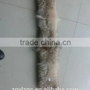 Real Colored Coyote Tail Fur Trim for Glove Scarf Accessories thumbnail-6