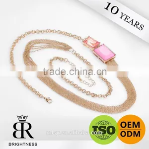 Beautiful Women Chain Copper Color Pearl Ornament Aluminum Chains Brightness F1-80037 thumbnail-1