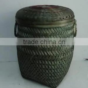 Cheap Bamboo Basket From Vietnam, Laundry Basket With Lid thumbnail-1