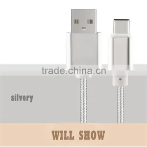 2016 Fashion Type-C to USB2.0 Data and Charging Sync Braided Cable thumbnail-5