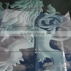Safety Tempered Clear Float Glass Printing Architectural Glass thumbnail-4