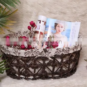 7 Hand Woven - Pastoral Style - Straw - Storage Basket - Storage Basket - Water Basket - Sundry Basket - Woven Baskets thumbnail-4