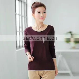 Funky Girls Round Neck Knitted Cotton Long Sleeve Print T-shirt thumbnail-1