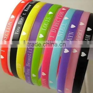 One Direction 1d Rubber Silicone Wristband thumbnail-1