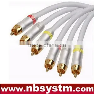 3xRCA PLUG to 3xRCA Plug Red/White/Yellow/Blue/Green thumbnail-1