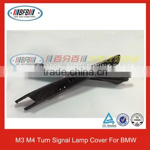 Carbon Fiber Fender Side Grill Cover For BMW M3 M4 F80 F82 Replacement Cover thumbnail-3