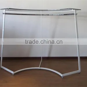 Floor Standing Curve Rail Shopping Mall T-Shirt Display Rack thumbnail-2