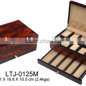 Unique Design 10 Slots With Bottom Drawer Wrist Watch Storage Box thumbnail-1