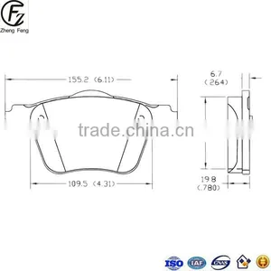 OEM Brake Pad Factory Sale Aftermarket Auto Spare Parts FMSI D1003-7904 thumbnail-2