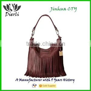 Fringe Tassel Handbags Shoulder Bag Big Size for Ladies thumbnail-2