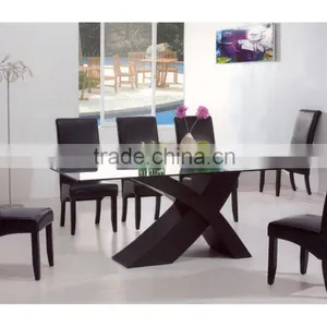 DT-4037 Glass Top Dining Table thumbnail-1