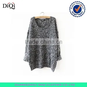 New Design Knitted Womens Pullover Loose Sweater thumbnail-1