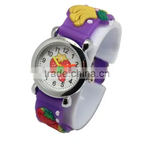 R0763 Chinese Wholesale Cotoon Colorful Watches For Girls, Newest Children Strap Watch thumbnail-1