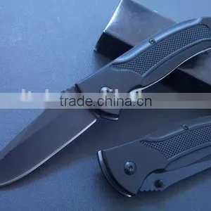 OEM 440 Stainless Steel Hunting Knife Black Blade Knife thumbnail-1