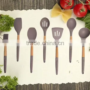 FDA LFGB Food Grade Wholesale Silicone Personalized Kitchen Utensil Set Modern Baking Cooking Tools Best Selling Products thumbnail-2