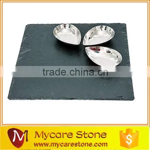 Modern Black Slate Placemat Square Placemat thumbnail-3