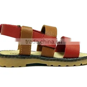 High Quality Brown Crochet Baby Open Sandals With Genuine Leather thumbnail-4