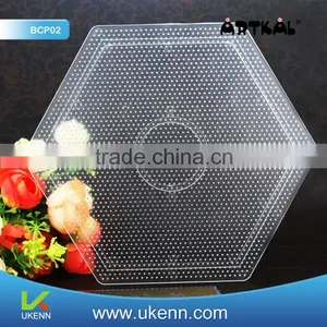The Best ARTKAL Fuse Beads Kid Toy Hexagonal Pegboard for 2.6mm Hama Beads thumbnail-1