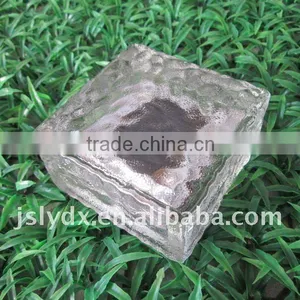 Solar Ice Glass Brick LED Floor Lamp, Solar Garden Light, Underground Paver Light thumbnail-1