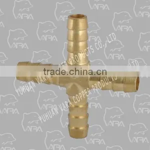 313-03 (FITTING BRASS ADAPTER"+"(BARBxBARBxBARB))(DZR) thumbnail-1