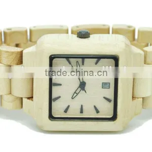 2016 New Arrival Japanese Movement Wood Watch Wrist Watches for Couples thumbnail-2