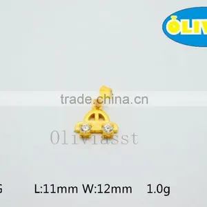 Olivia 2016 New Fashion Modern 316 Stainless Steel Cast Metal King Queen Imperial Crown Pendant thumbnail-6