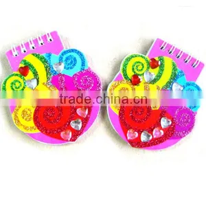 Mini Notebook Heart Shape With Stone thumbnail-1