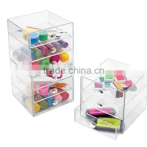 With 3 Drawer Acrylic Storage Organizer Box thumbnail-1