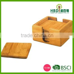Bamboo Coaster Set , Bamboo Coaster , Cup Mat thumbnail-1