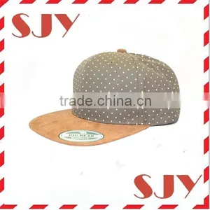 Wholesale New Arrival Suede Flat Brim Blank Snapback Hat thumbnail-4
