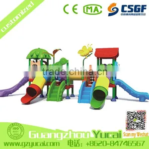New Style China Outdoor Used Playground Equipment Kids Slides for Sale thumbnail-1