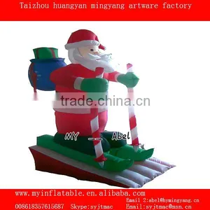 MY Christmas Inflatables Christmas Decoration Santa Claus Sleigh thumbnail-1