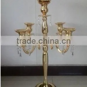Wedding Gold Candelabra, Tall Gold Candelabra for Weddings thumbnail-3