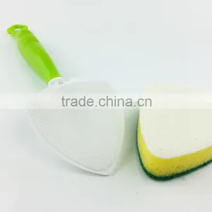 Kitchen Cleaning Long Handle Cleaning Sponge Brush Cleaning Sponges With Handle thumbnail-2