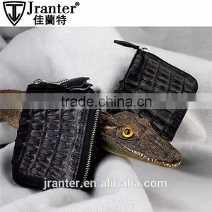 2016 Most Popular Mini Money Wallet Zipper Coin Purse Genuine Crocodile Leather Coin Wallet thumbnail-4