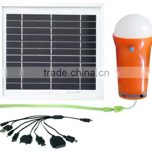 Hot Sale in African and Asia Rechargable Solar Energy System for Home Use With Mini USB to Charge Mobile thumbnail-1