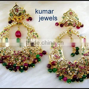 Multi-Stone Jadau Earring thumbnail-1