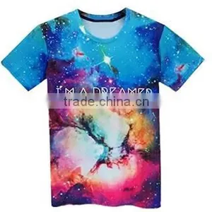 Custom Mens Womens 3D Galaxy Short Sleeve Round Tops Casual T-Shirt thumbnail-2