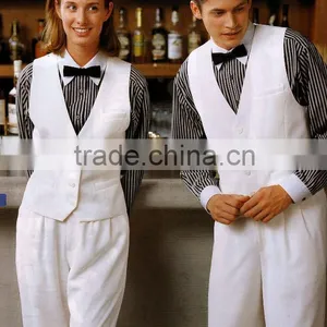 HOT Selled White Bar Waiter Uniform thumbnail-1