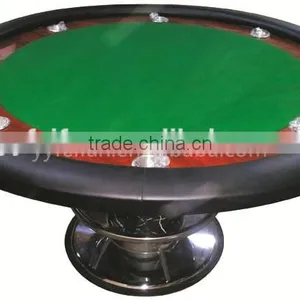 Deluxe Standard Round Poker Table, Poker Table for Casino Using thumbnail-1