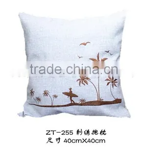 Custom Printed Custom Size Embroidery Plain Linen Pillow Covers thumbnail-5
