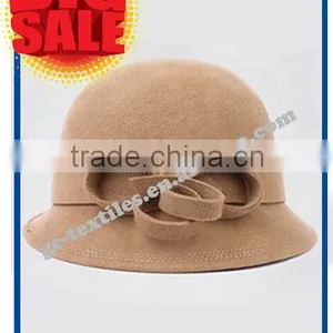New Hot Product for 2014 Fashion Women Promotional Party Felt Hat Wide Brim Bowknot thumbnail-1