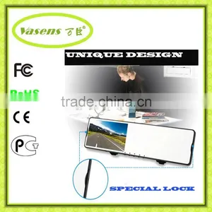 Car Dvr 4.3"vehicle Black Box Night Vision Mirror Car DVR With Backup Camera and G-Sensor thumbnail-3