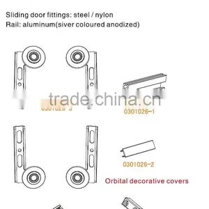 Sliding Door Fittings for Wardrobe Sliding Door thumbnail-1