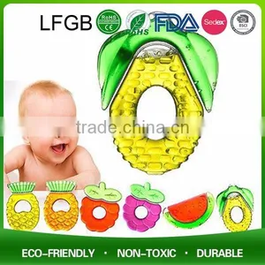 100% Food Grade Soft Different Shape Silicone Baby Teether / Baby Teething Necklace for Biting thumbnail-1