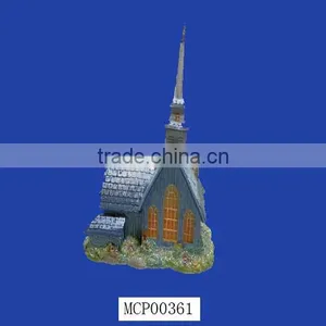 Exquisite Resin Christmas Decoration Church For Sale thumbnail-1