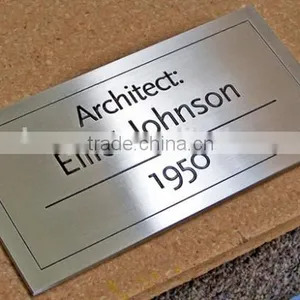 Factory Direct Aluminum Equipment Use Engraved Printing Custom Brand Logo Metal Tag thumbnail-3