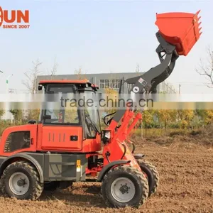 Everun Brand New 1.0 Ton Small Snow Bucket Wheel Loader With Luxury Cabin/ Quick Hitch thumbnail-3