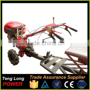 High Quality Gear Driven Agricultural Mini Power Tiller Trailer For Sale thumbnail-2