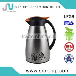 Hospital Equipment 1000ml Cafetiere / Thermos Flask With Glass Inside/ Thermos Coffee Pitcher (JGAV) thumbnail-1